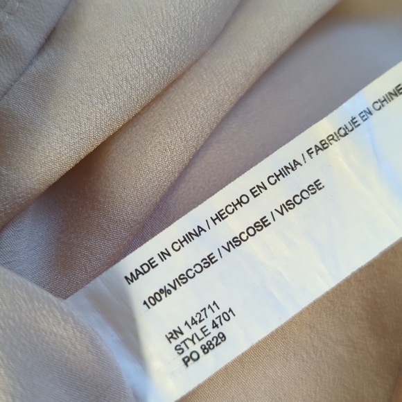 Eloquii Half Button Blouson Shift Dress Beige 24 casual bohemian summer plus - Picture 7 of 9